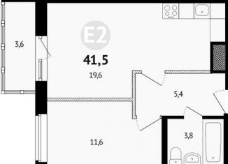 Продаю 1-ком. квартиру, 40.2 м2, Ростовская область, проспект Солженицына, 21