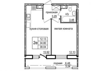 Продажа 1-комнатной квартиры, 38 м2, Санкт-Петербург, ЖК Форест Аквилон, Планерная улица, 87к1