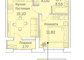 Продается 1-комнатная квартира, 34.5 м2, Москва, ЖК Аквилон Бисайд