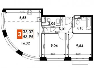 Продам 3-комнатную квартиру, 54 м2, Москва, жилой комплекс Движение. Говорово, к1