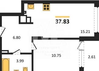 Продаю однокомнатную квартиру, 37.8 м2, Калининградская область, Батальная улица, 65Б