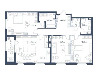 Продаю трехкомнатную квартиру, 119 м2, Санкт-Петербург, метро Фрунзенская