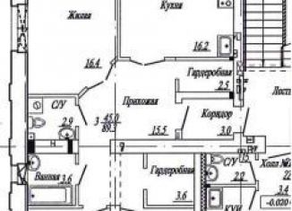 Трехкомнатная квартира на продажу, 89.3 м2, Чувашия, улица Анатолия Игумнова, поз3.1