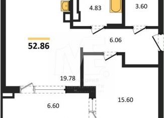 Продается 1-ком. квартира, 52.9 м2, Калининградская область, Батальная улица, 65Б