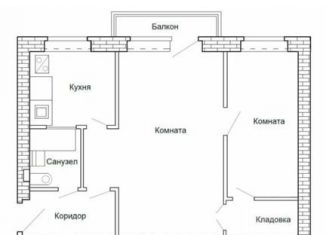 Сдаю в аренду 2-комнатную квартиру, 43 м2, рабочий посёлок Вычегодский, улица 8 Марта, 11