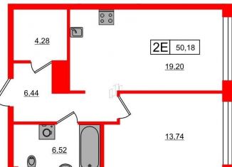 Продается 1-ком. квартира, 50.2 м2, Санкт-Петербург, улица Челюскина, 8, Василеостровский район