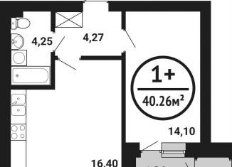 Продается однокомнатная квартира, 40.3 м2, Республика Башкортостан