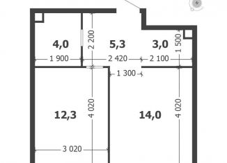 Продаю однокомнатную квартиру, 38.6 м2, Москва, 3-я очередь, к7, ЖК Шагал