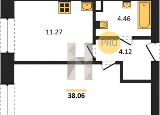 Продаю 1-комнатную квартиру, 38.1 м2, посёлок Солнечный, Кленовая улица, 3