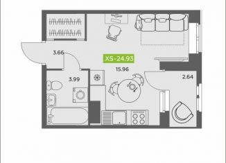 Продается квартира студия, 24.9 м2, Архангельск, Ломоносовский округ