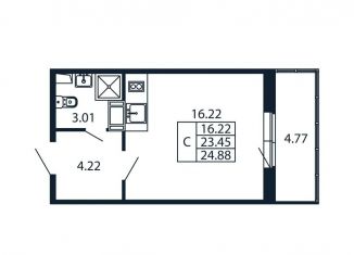 Продается квартира студия, 28.2 м2, Мурино, Ручьёвский проспект, 20