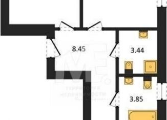 Продам 2-ком. квартиру, 61.3 м2, Калининград, улица Александра Невского, 194А