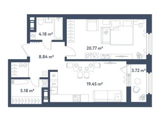 Продам 1-ком. квартиру, 60.3 м2, Санкт-Петербург, муниципальный округ Московская Застава