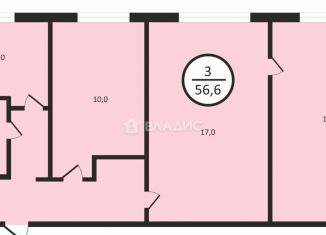 Продам 3-ком. квартиру, 56.6 м2, Владимир, улица Лакина, 1