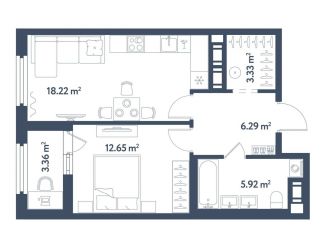 Продажа 1-комнатной квартиры, 48.1 м2, Санкт-Петербург, муниципальный округ Московская Застава