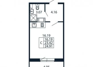 Продажа квартиры студии, 28.4 м2, Мурино, Ручьёвский проспект, 20