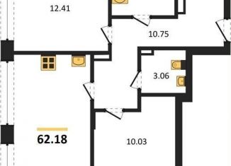 Продажа 2-ком. квартиры, 62.2 м2, Воронеж