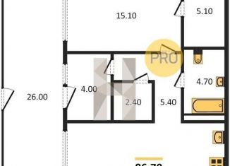 Продаю 1-комнатную квартиру, 86.7 м2, Новосибирск, улица Декабристов, 107/6, ЖК Урбан-виллы на Никитина