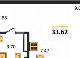 Продается квартира студия, 33.6 м2, Светлогорск, улица Нахимова