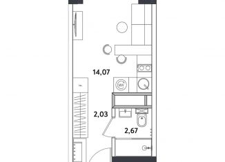 Продается однокомнатная квартира, 19.1 м2, Москва, Окружной проезд, 10Б