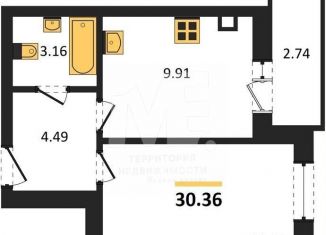 Продажа однокомнатной квартиры, 30.4 м2, Калининградская область