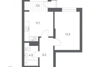 1-ком. квартира на продажу, 38.3 м2, Новосибирск, метро Заельцовская