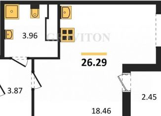 Продажа квартиры студии, 26.3 м2, Санкт-Петербург, Парашютная улица, 75к1