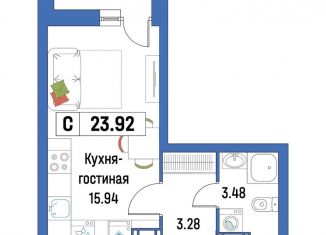 Продаю квартиру студию, 23.9 м2, Ленинградская область