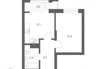 Продается однокомнатная квартира, 38.2 м2, Новосибирск, метро Заельцовская