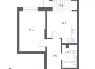 Продажа 1-комнатной квартиры, 38.4 м2, Новосибирск, Заельцовский район