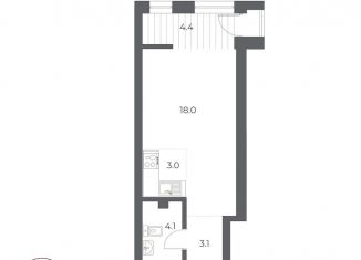 Продается квартира студия, 30.4 м2, Новосибирск