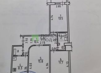 Продажа трехкомнатной квартиры, 65 м2, Ижевск, Устиновский район, улица А.Н. Сабурова, 21