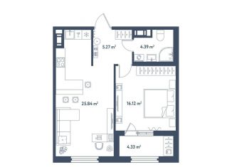 Продается 1-комнатная квартира, 53.8 м2, Санкт-Петербург, муниципальный округ Московская Застава