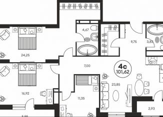 Продаю 4-ком. квартиру, 111 м2, Ростов-на-Дону