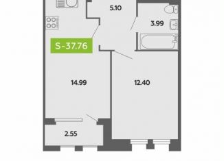 Продажа однокомнатной квартиры, 37.7 м2, Архангельск, Ломоносовский округ