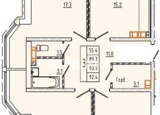 Продажа 3-комнатной квартиры, 93 м2, Пятигорск, улица Нежнова, 21