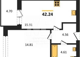 Продам 1-комнатную квартиру, 42.2 м2, Калининград, улица Александра Невского, 194А