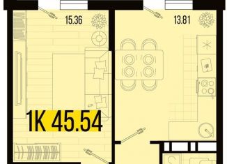 Продаю однокомнатную квартиру, 45.5 м2, станица Северская