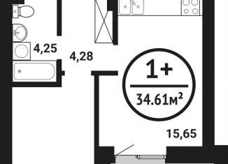 Продажа 1-комнатной квартиры, 34.6 м2, Республика Башкортостан