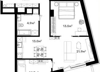 Продается 3-комнатная квартира, 86.6 м2, Московская область, Советская улица, 60