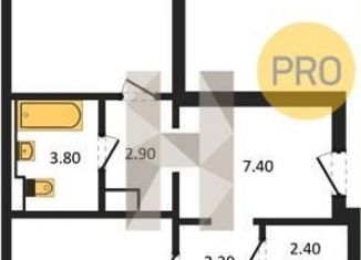 2-ком. квартира на продажу, 68.6 м2, Воронеж, Центральный район, улица Загоровского, 13к2