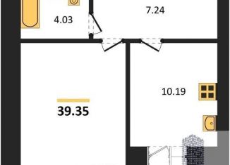 Продается 1-комнатная квартира, 39.4 м2, Воронеж, Советский район, улица Курчатова, 26Б