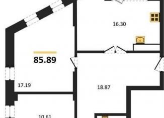 Продается 3-комнатная квартира, 85.9 м2, Воронежская область, набережная Чуева, 7