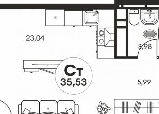 Продам квартиру студию, 36.3 м2, Ростов-на-Дону, Кировский район