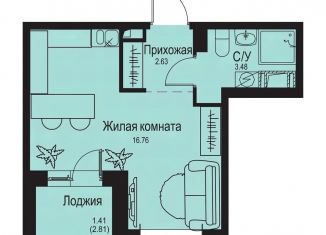 Продается квартира студия, 24.3 м2, деревня Новосергиевка