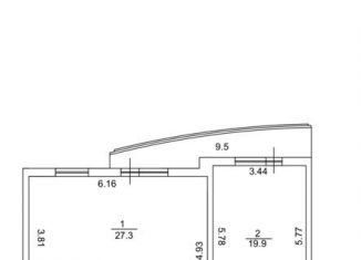 2-комнатная квартира на продажу, 74 м2, Санкт-Петербург, Софийская улица, 48к4, Фрунзенский район