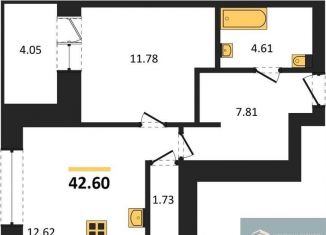 Продаю 1-ком. квартиру, 42.6 м2, Павловск