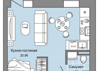 Квартира на продажу студия, 29 м2, Киров, Ленинский район