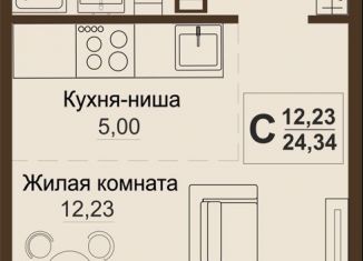 Продажа квартиры студии, 24.3 м2, Челябинская область