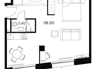 Продам однокомнатную квартиру, 40.9 м2, Москва, Сигнальный проезд, 12, метро Отрадное